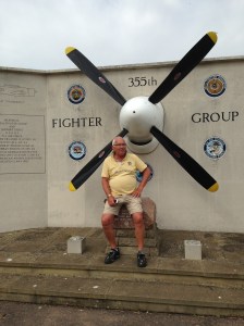 Maurice our engineer in residence  contemplating adding a four bladed prop to his bike.