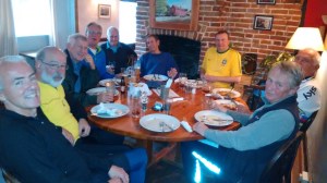 The Knights of the Round Table at lunch.