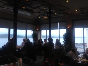 The view across the Clyde from Café Continental